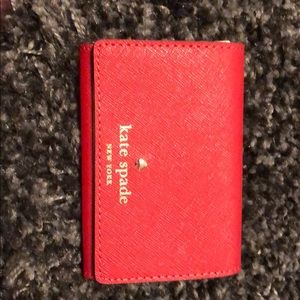 Kate Spade card Wallet in red